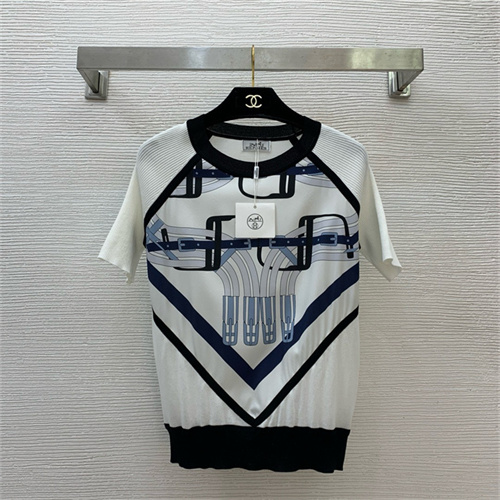 에르메스 반팔 실크 티셔츠 H43107 2025/신상