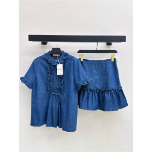 발렌티노 데님 셔츠 데님 스커트 세트 V53804 2025/신상