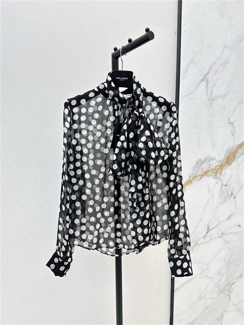 생로랑 실크 셔츠 C13602 2025/신상