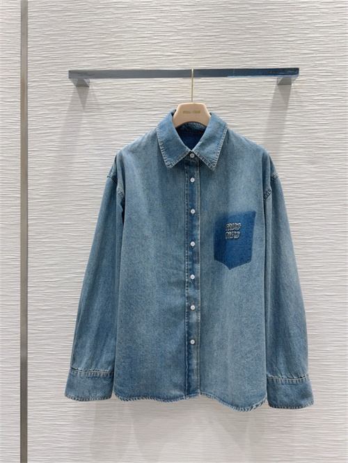 미우미우 데님 셔츠 M32905 2025/신상
