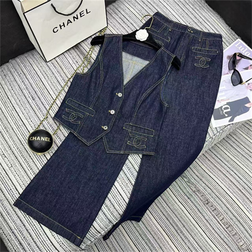 샤넬 데님 조끼 청바지 세트 C13803 2025/신상
