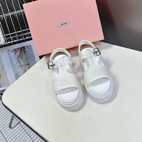 미우미우 여성용 샌들 (굽높이4.5CM) M97858-1 2025/신상