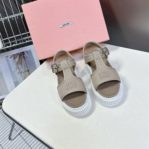 미우미우 여성용 샌들 (굽높이4.5CM) M97858-2 2025/신상