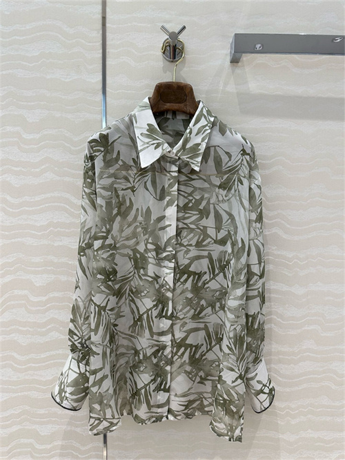 브루넬로 쿠치넬리 실크 셔츠 B83706 2025/신상