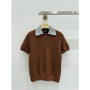 미우미우 반팔 폴로 니트 M82205 2025/신상