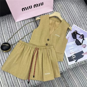 미우미우 조끼 스커트 세트 M63406 2025/신상