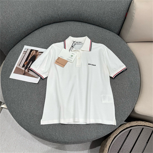 미우미우 반팔 폴로 티셔츠 M42204 2025/신상