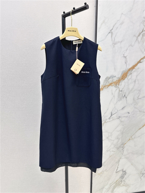 미우미우 민소매 원피스 M33302 2025/신상