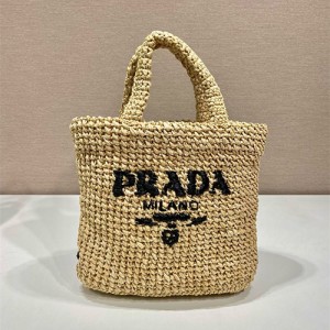 프라다 라피아 토트백 1BG422