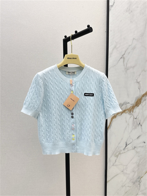 미우미우 반팔 가디건 M52106 2025/신상
