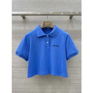 미우미우 반팔 폴로 티셔츠 M51656 2025/신상