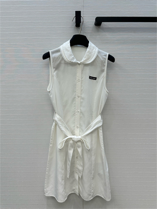 미우미우 민소매 원피스 M42803 2025/신상