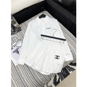 샤넬 긴팔 셔츠 반바지 세트 C73207 2025/신상