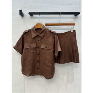 로로피아나 반팔 셔츠 스커트 세트 L44303 2025/신상