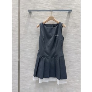 미우미우 민소매 원피스 M73301 2025/신상