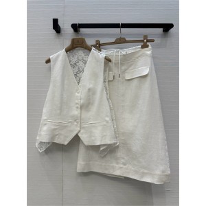 브루넬로 쿠치넬리 조끼 스커트 세트 B64404 2025/신상