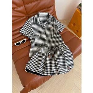 미우미우 반팔 셔츠 스커트 세트 M84951 2025/신상