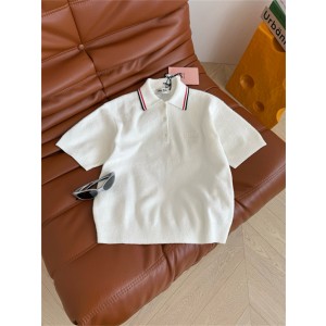 미우미우 반팔 폴로 니트 M72805 2025/신상