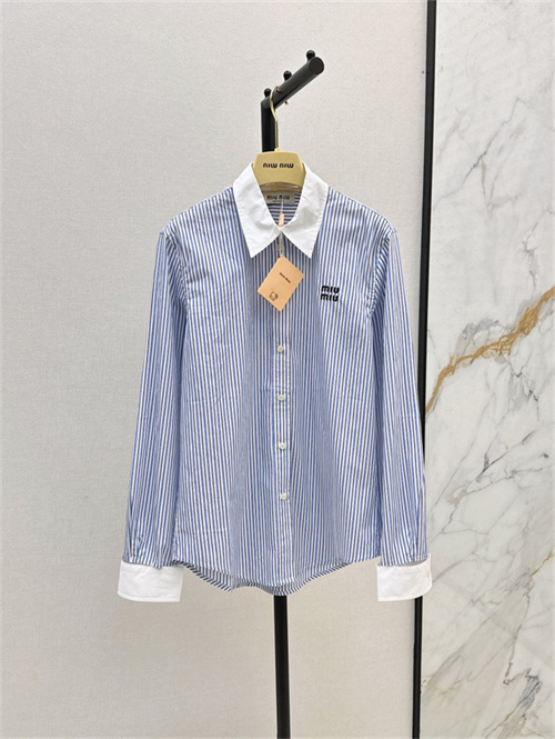 미우미우 긴팔 셔츠 M52497 2025/신상