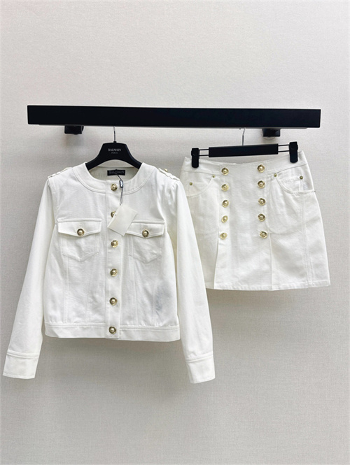 발망 데님 자켓 스커트 세트 B45307 2025/신상