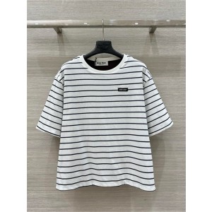 미우미우 양면 반팔 티셔츠 M21904 2025/신상