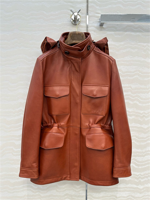 로로피아나 양가죽 후드 자켓 L21340 2025/신상