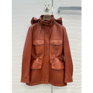 로로피아나 양가죽 후드 자켓 L21340 2025/신상