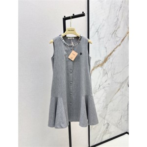 미우미우 민소매 원피스 M52994 2025/신상