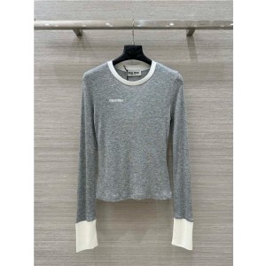 미우미우 긴팔 티셔츠 M41655 2025/신상