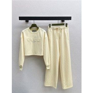 구찌 긴팔 티셔츠 캐주얼 바지 세트 G33705 2025/신상