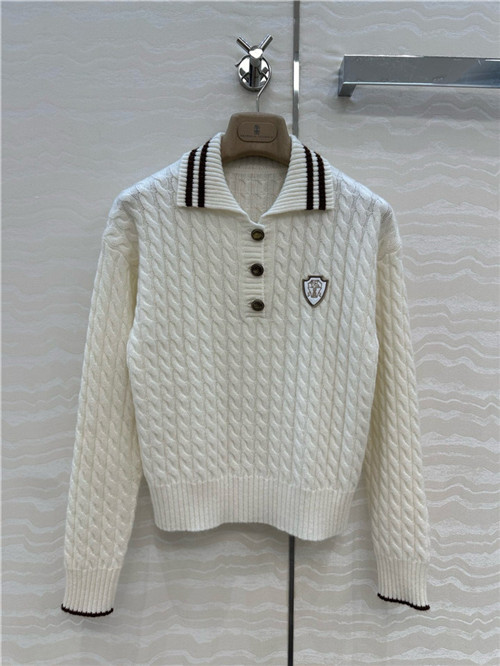 브루넬로 쿠치넬리 캐시미어 긴팔 폴로 니트 B64401 2025/신상