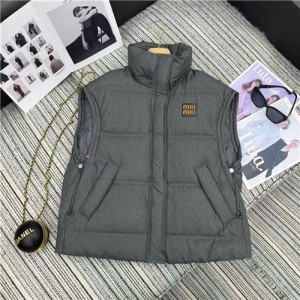 미우미우 패딩 조끼 (충전재-거위털) M55404 2025/신상