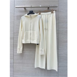 로로피아나 캐시미어 후드 자켓 캐주얼 바지 세트 L66205 2025/신상