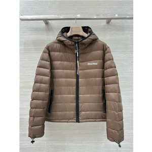 미우미우 후드 패딩 자켓 (충전재-거위털) M54704 2025/신상