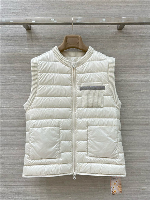브루넬로 쿠치넬리 패딩 조끼 (충전재-거위털) B67991 2025/신상
