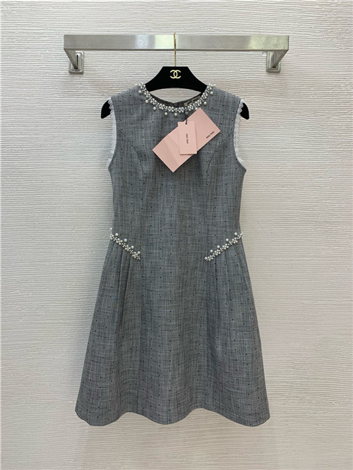 미우미우 민소매 원피스 M63108 2025/신상