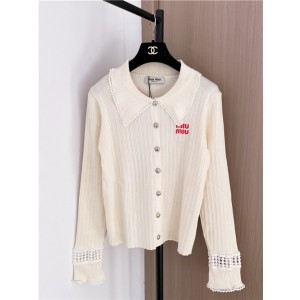 미우미우 긴팔 폴로 가디건 M42491 2025/신상