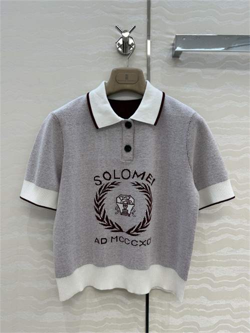 브루넬로 쿠치넬리 반팔 폴로 니트 B72495 2026/신상